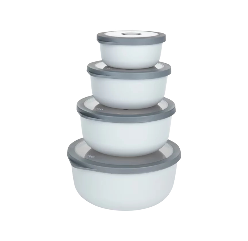 מארז 4 קופסאות אוכל עגולות מבית ROSO רוסו