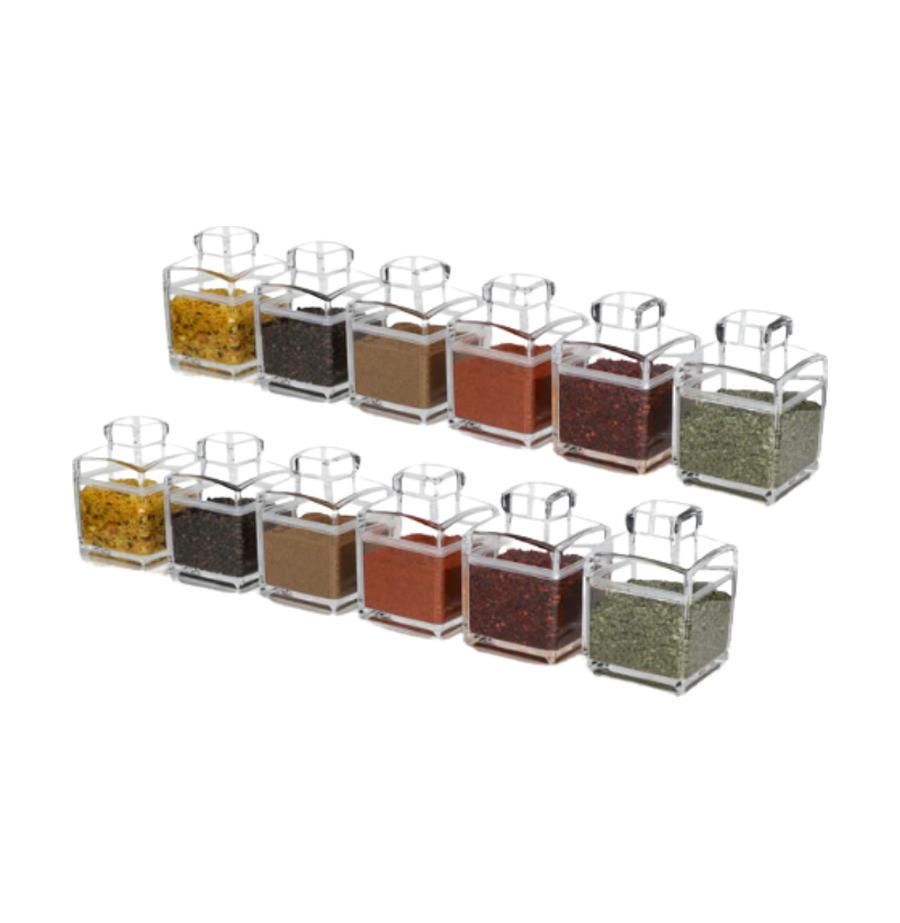 סט 12 קופסאות אקריל 300 מ"ל מבית Yuka יוקה