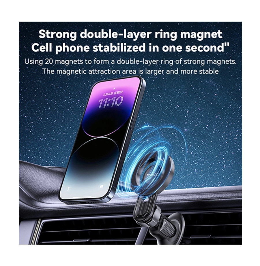 מעמד מגנטי לרכב תומך MagSafe עם סיבוב 360° Yesido C209 4