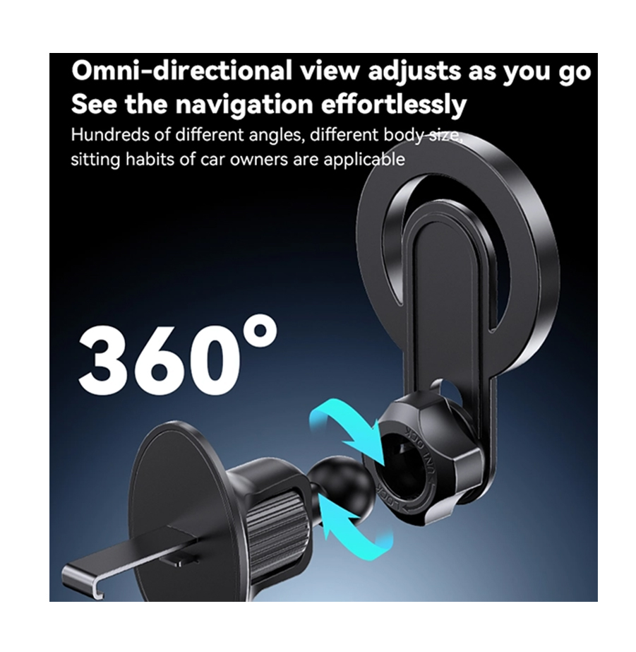 מעמד מגנטי לרכב תומך MagSafe עם סיבוב 360° Yesido C209 5