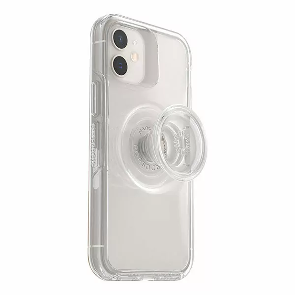 כיסוי לאייפון 12 מיני שקוף עם תופסן OtterBox Symmetry PopSocket