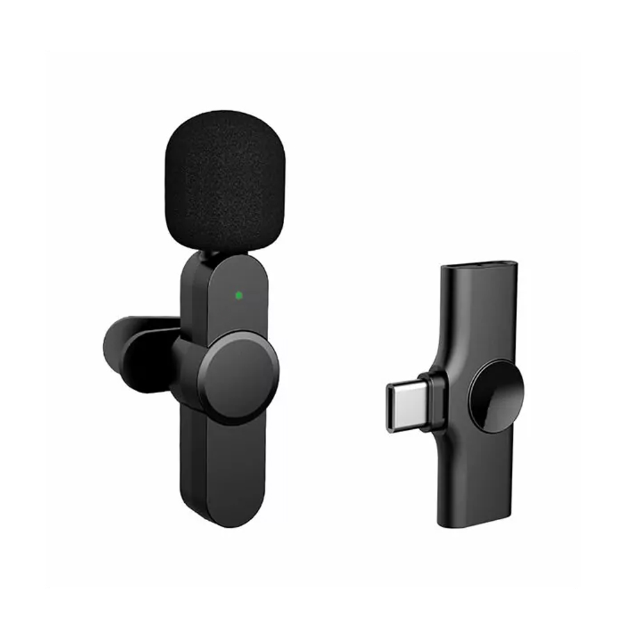 מיקרופון אלחוטי USB-C דש עם קליפס לחולצה EP033T-C