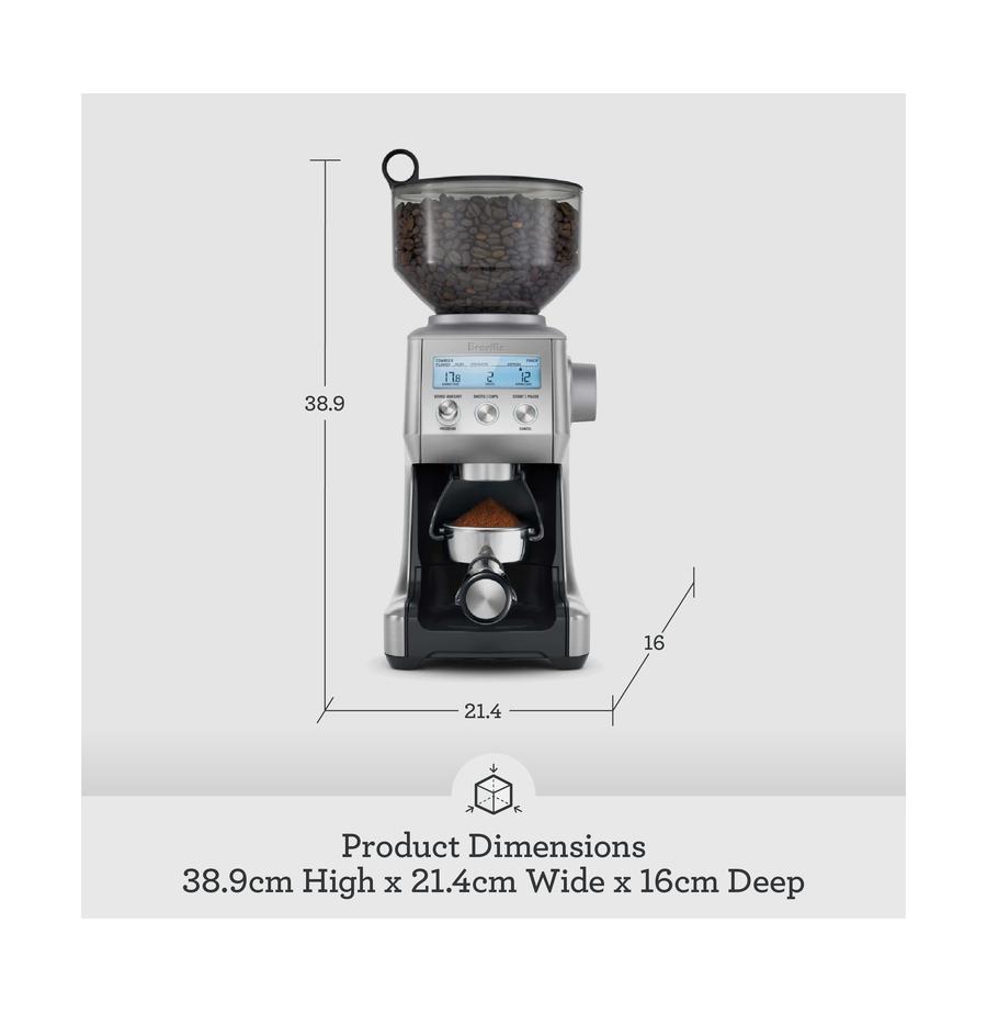 resized_Infographics BREVILLE BCG820 Smart Grinder Pro Tile 2F DIMENSIONS Metric_