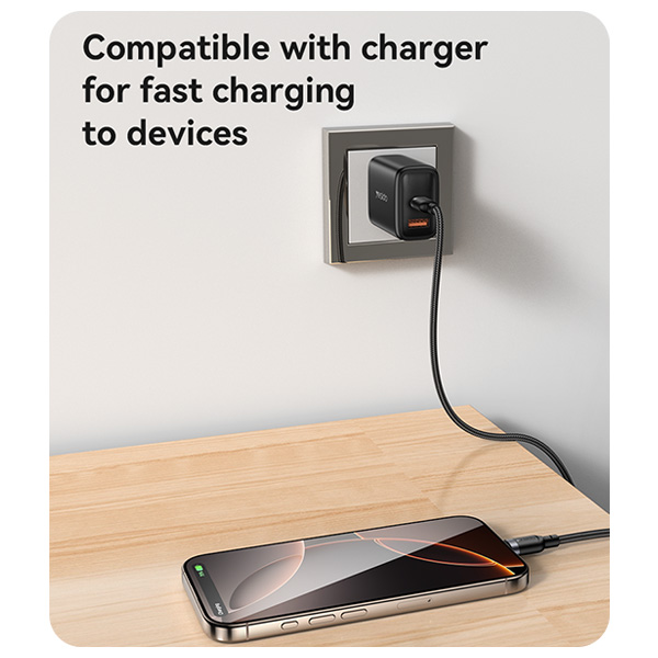 כבל-נתונים-וטעינה-מהירה-60W-חיבור-Type-C-באורך-3-מטר-Yesido-CA194-8 copy