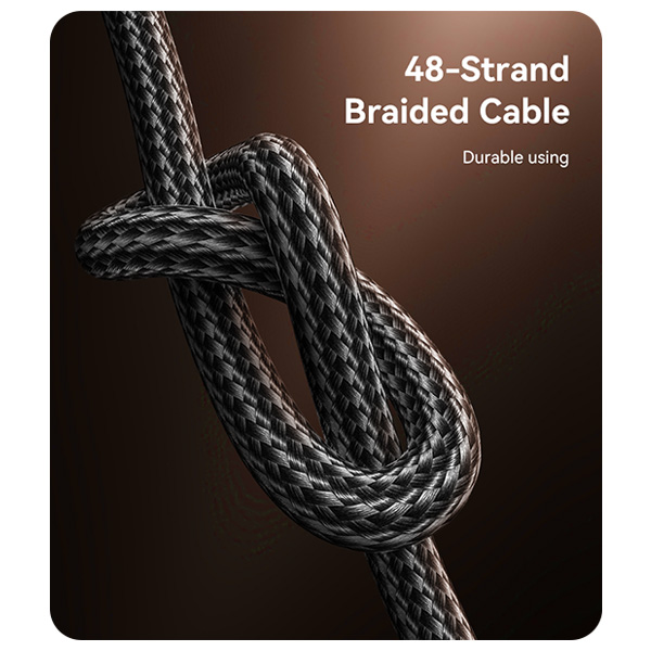 כבל-נתונים-וטעינה-מהירה-Type-C-בהספק-60W-באורך-30-ס22מ-עמיד-במיוחד-Yesido-CA188-7 copy