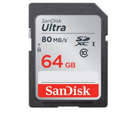 כרטיס זיכרון 64GB Ultra SDHC