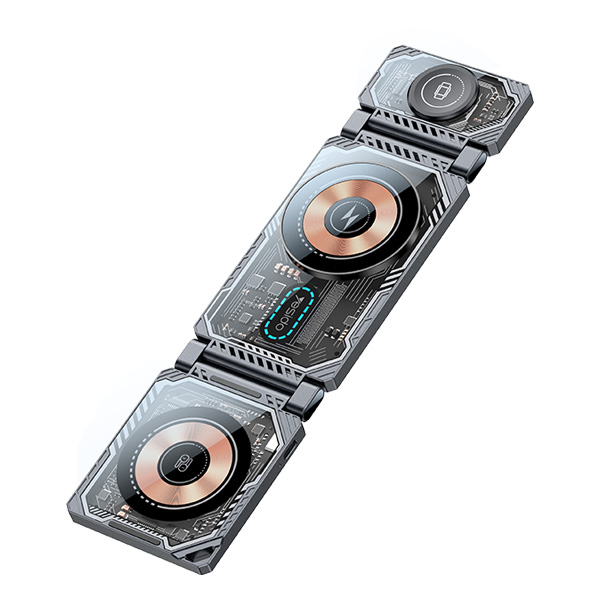 מטען-אלחוטי-מתקפל-22W-לטעינת-אייפון-שעון-אפל-ואיירפודס-תומך-MagSafe-ונוח-לנשיאה-Yesido-DS25-3 copy