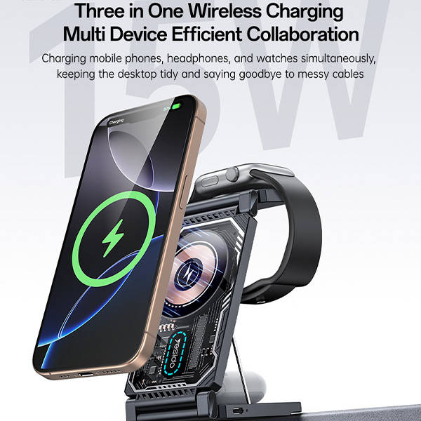 מטען-אלחוטי-מתקפל-22W-לטעינת-אייפון-שעון-אפל-ואיירפודס-תומך-MagSafe-ונוח-לנשיאה-Yesido-DS25-4 copy