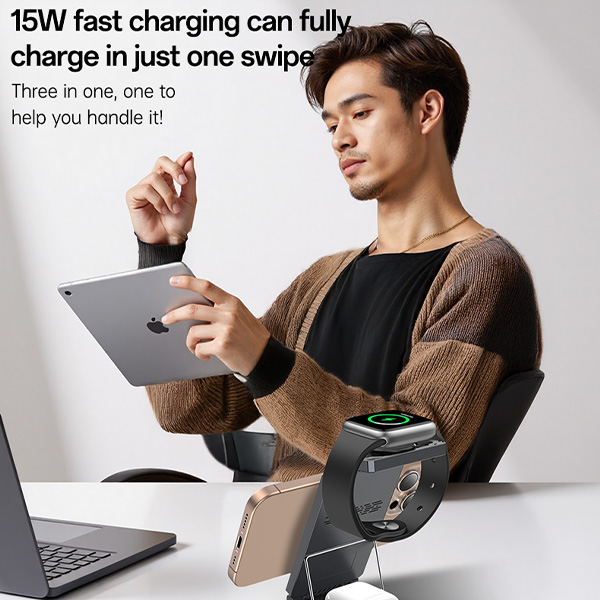 מטען-אלחוטי-מתקפל-22W-לטעינת-אייפון-שעון-אפל-ואיירפודס-תומך-MagSafe-ונוח-לנשיאה-Yesido-DS25-5 copy