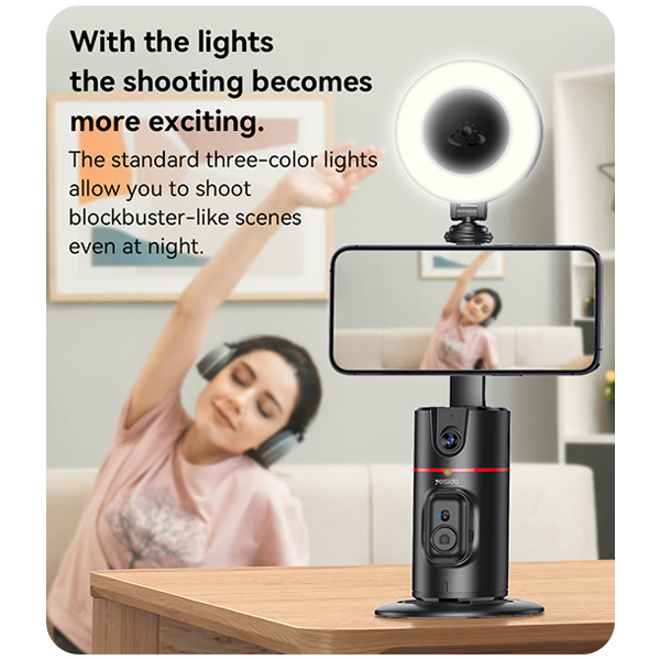 גימבל-AI-מגנטי-אוטומטי-עם-מצלמה-מובנית-תאורת-רינג-לייט-חכמה-ומעקב-פנים-360°-Yesido-SF20-14 copy