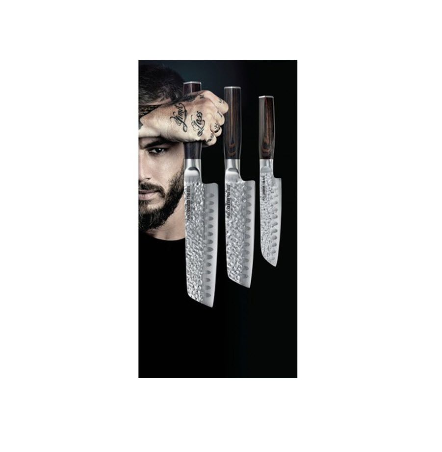 סט 3 סכיני סנטוקו סדרת טום אביב מבית ARCOSTEEL ארקוסטיל
