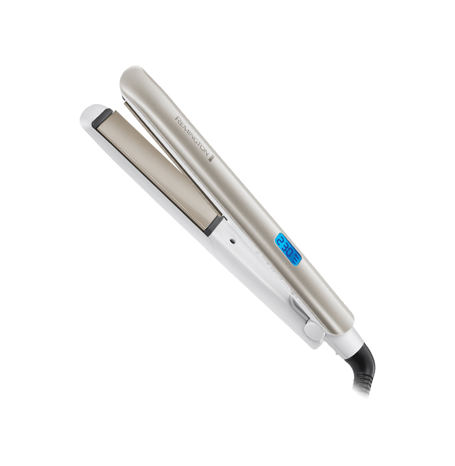 מחליק שיער צר עם פלטות בציפוי קרמי ייחודי REMINGTON רמינגטון מתצוגה
