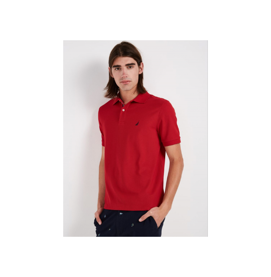חולצת פולו  NAUTICA לגבר גזרה CLASSIC FIT אדומה